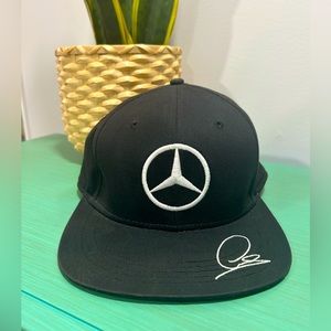 Mercedes Benz AMG Formula 1 F1 Lewis Hamilton Signed Stiched Hat NWOT